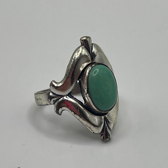 Bell Trading Post Jewelry - Bell Trading Sterling Green Turquoise Ring